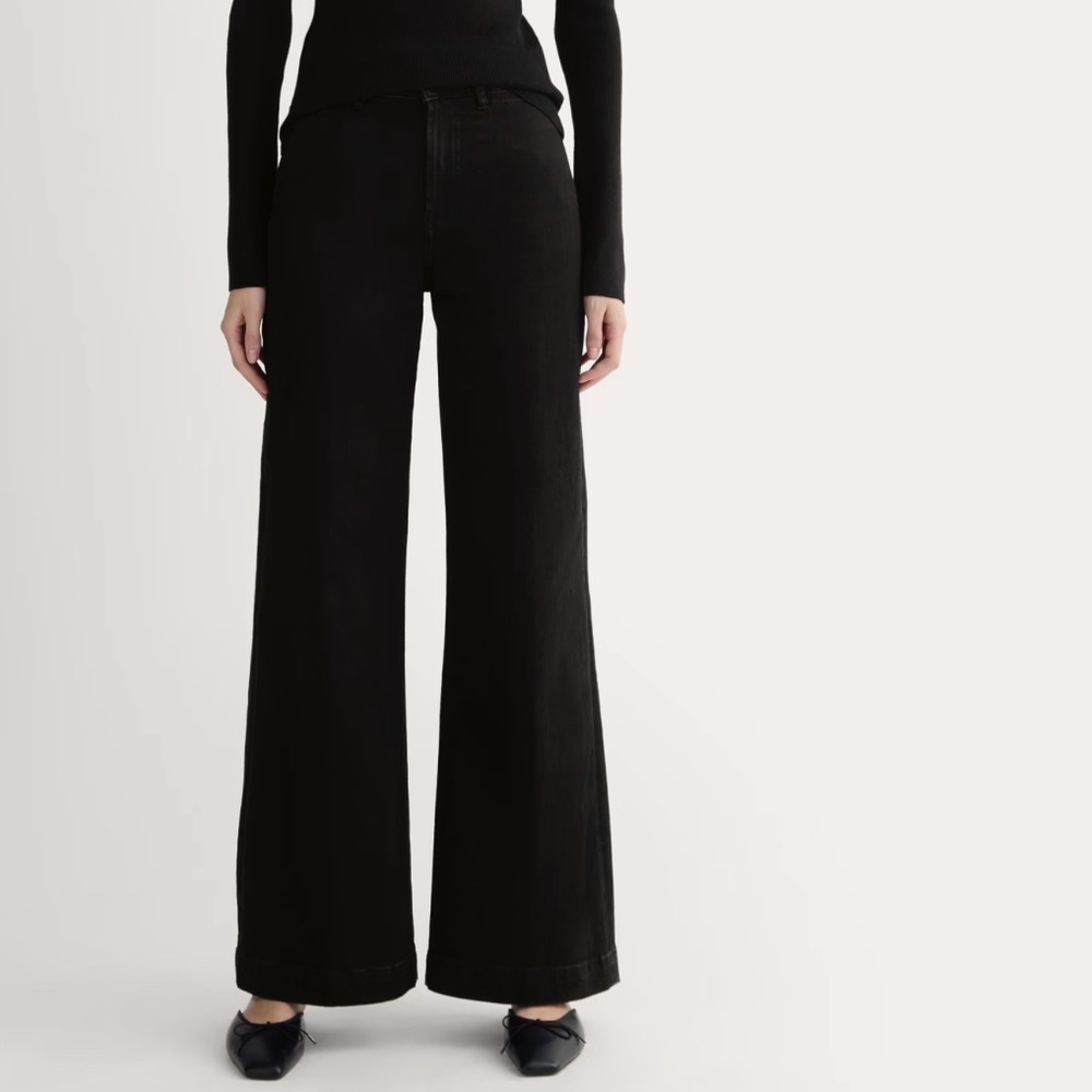 Everlane The High-Key Jeans in Black Size 24 Regular.